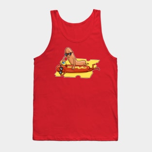 Cover Up Nicely | Hot Dogs, Mustard & Cheese Tank Top